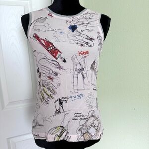 Dolce and Gabbana Silk Cotton Printed Top